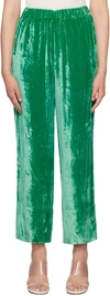 CARO EDITIONS GREEN ELISABETH TROUSERS