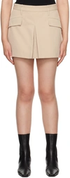 CAMILLA AND MARC BEIGE SIMONA MINISKIRT