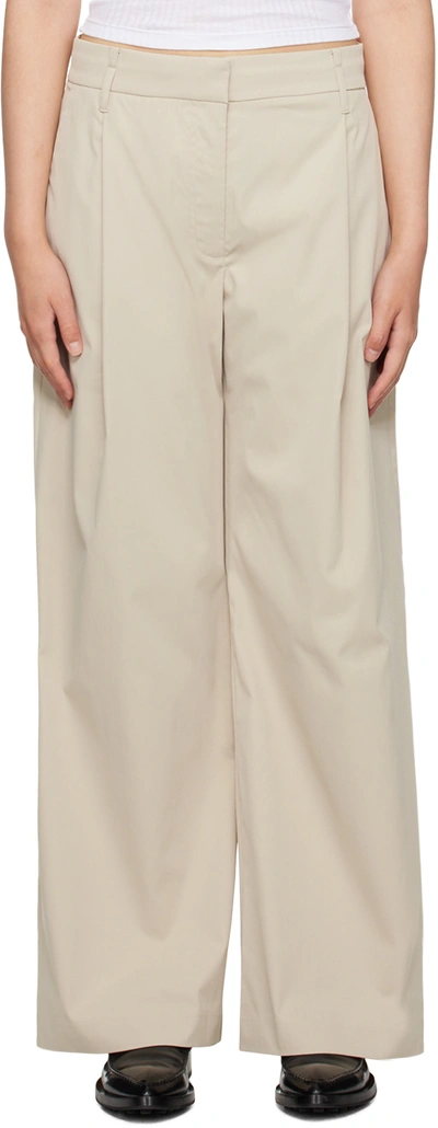 Camilla And Marc Beige Simona Trousers In L80 Oyster