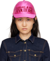 VERSACE JEANS COUTURE PINK LOGO CAP