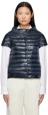 Herno Navy Down Emilia Vest In 9200 Navy