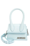 Jacquemus Le Chiquito Leather Mini Top Handle Bag In Light Blue