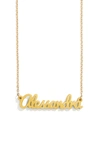 BAUBLEBAR BAUBLEBAR PERSONALIZED PENDANT NECKLACE