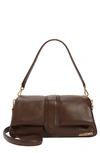 Jacquemus Le Bambimou Leather Shoulder Bag In Medium Brown