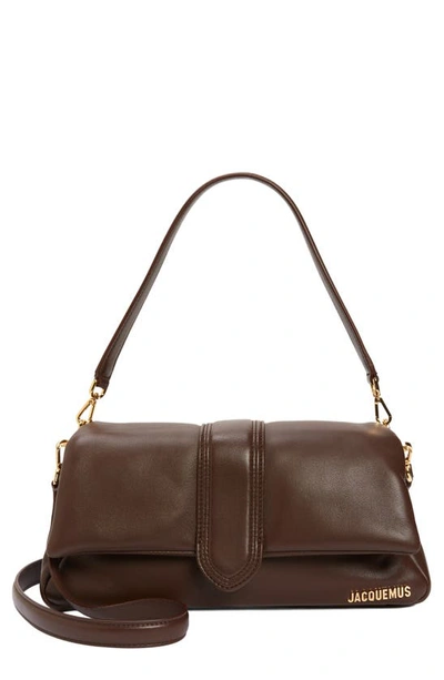 Jacquemus Le Bambimou Leather Shoulder Bag In Medium Brown