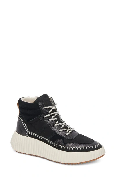 Dolce Vita Daley High Top Trainer In Black