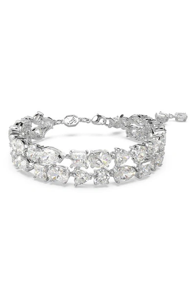 SWAROVSKI SWAROVSKI MESMERA CRYSTAL DOUBLE ROW BRACELET
