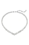 Swarovski Mesmera Necklace Rhodium Shiny Crystal In Silver