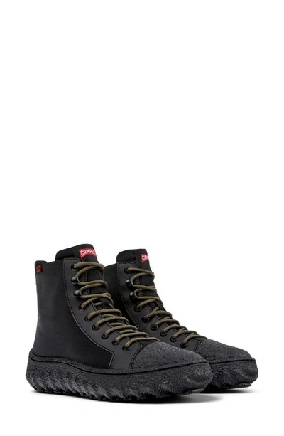 Camper Ground Ankle Boots In Black
