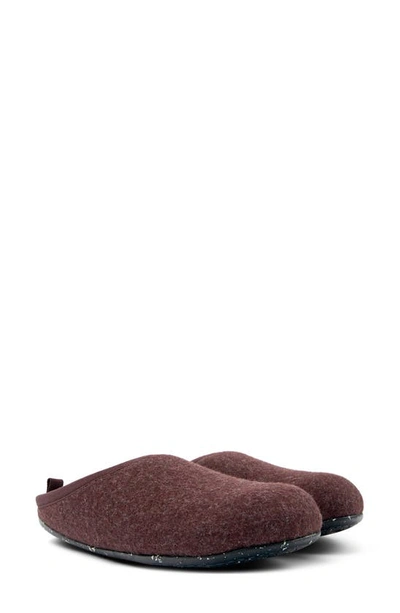 Camper Wabi Wool Slippers In Red