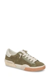 Dolce Vita Zina Plush Sneaker In Moss Perforated Suede