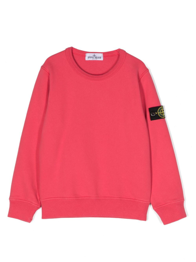 Stone Island Junior Sweater  Kids Color Red In Pink