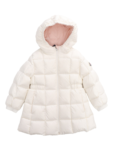 Moncler Baby Anya Long Parka In White
