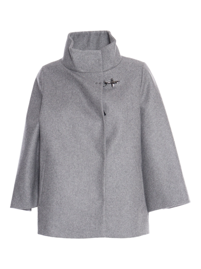 Fay Hook Cape In Gray