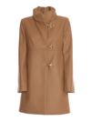 Fay Romantic Coat In Brown