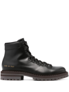 COMMON PROJECTS LACE-UP LEATHER ANKLE BOOTS