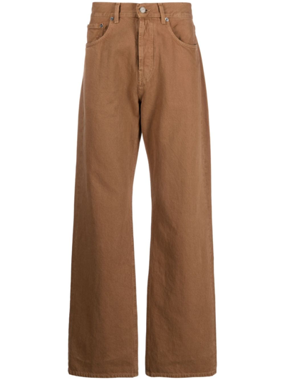 Jacquemus Le De-nimes Fresa Cotton Jeans In Camel,beige