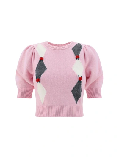 Alessandra Rich Sweater In Pink