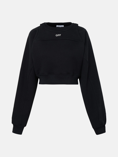Off-white Black Cotton Sweatshirt