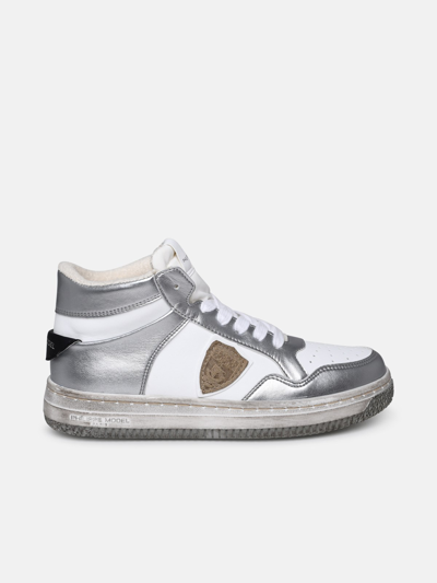 Philippe Model Sneaker Lyon Mid In Silver