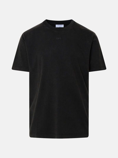 Off-white Super Moon Cotton T-shirt In Black