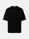 OFF-WHITE BLACK COTTON T-SHIRT