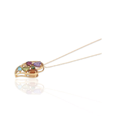 Estate Jewelry 14k Yellow Gold Tourmaline Necklace