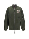 Dsquared2 Oversized Fit Game Service Nylon Bomber Jacket In 727
