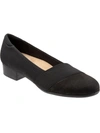 Trotters Melinda Womens Leather Slip On Loafers In Black