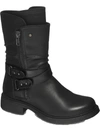 Gc Shoes Brandy Womens Ruched Round Toe Mid-calf Boots In Black