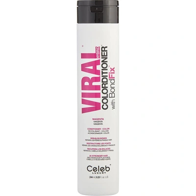Celeb Luxury 336025 8.25 oz Unisex Viral Hair Colorditioner, Magenta In White