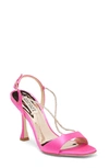 Badgley Mischka Neville Jeweled Strap Sandal In Hot Pink