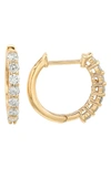Suzy Levian 14k 0.50 Ct. Tw. Diamond Huggie Earrings In Yellow