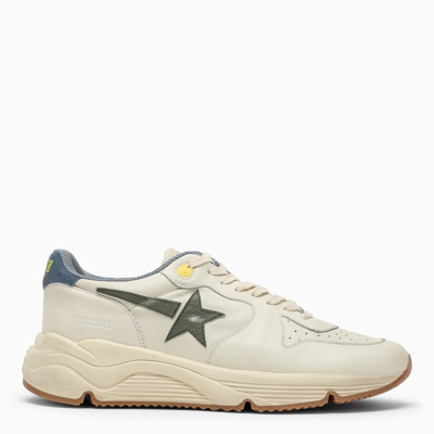 Golden Goose Men's Leather Running Trainers In Mixed Colours In White