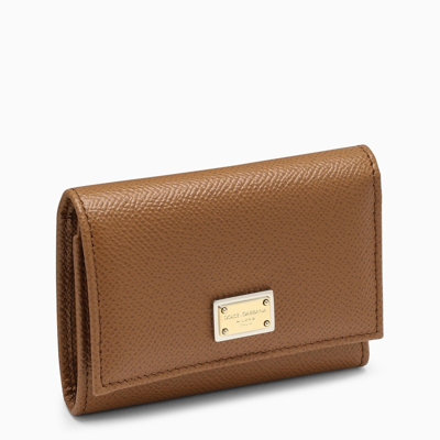 Dolce & Gabbana Caramel Small Dauphine Wallet In Brown