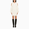 GANNI GANNI | IVORY KNIT SHORT DRESS