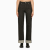 Department Five Logo-patch High-waist Jeans In Black