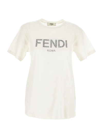 Fendi T-shirt In A Penelope Milk