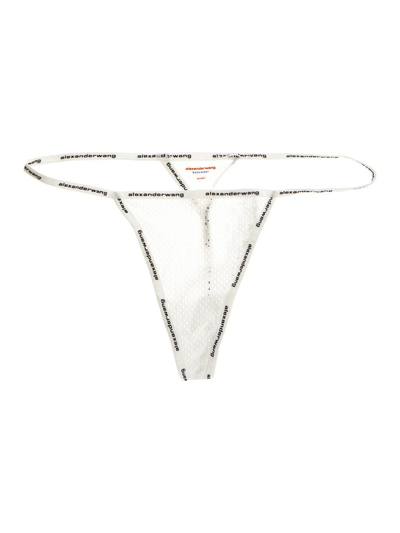 Alexander Wang Logo Tape String Bikini In White