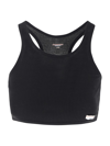 Alexander Wang Womens Cropped Classic Racer Tank Black In Black