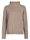 Max Mara Regular Fit Turtleneck Shirt In Cacha