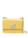 Furla Logo-buckle Shoulder Bag In Yellow