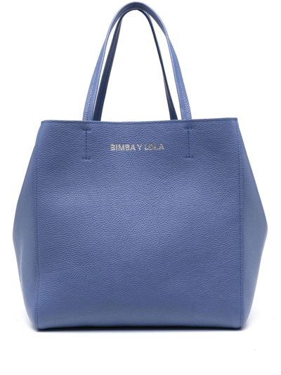 Bimba Y Lola Logo-lettering Tote Bag In Blue