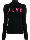 Alyx Black Logo Sweater In Black