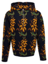 ETRO ETRO FLORAL INTARSIA KNITTED HOODIE