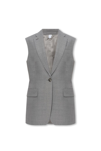 Burberry Veste Sans Manches Aurelie In Light_grey_melange