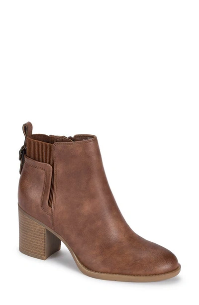 Baretraps Rhoslyn Block Heel Bootie In Brush Brown