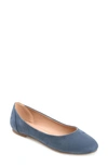 Journee Collection Women's Comfort Ballet Kavn Flats In Blue