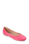 Journee Collection Kavn Ballet Flat In Fuchsia