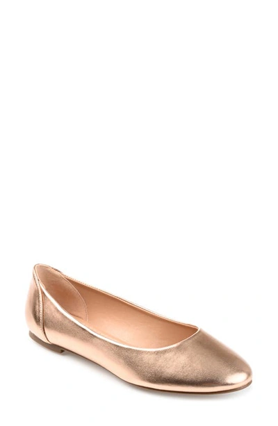Journee Collection Kavn Womens Round Ballet Flats In Pink